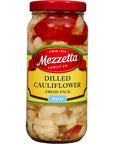 Mezzetta Dilled Cauliflower Fresh Pack Mild  Gluten Free Keto  16 Fluid Ounce Jar Pack of 6