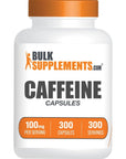 BulkSupplements.com Caffeine Capsules - Caffeine Supplements, Caffeine Pills 100mg - Caffeine Capsule, Stay Awake Caffeine Pills - 1 Capsule per Servings, 300-Day Supply, 300 Capsules