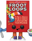 POP Ad Icons Kelloggs  Froot Loops Cereal Box Funko Vinyl Figure Bundled with Compatible Box Protector Case