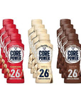 Fairlife Core Power 26g Protein Milk Shakes Variety Pack Ready To Drink for Workout Recovery 14 Fl Oz  12  Pack