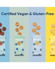 Gluten Free Partake Soft Vegan Cookies  4 Box Variety Pack  Vegan  Dairy Free Nut Free Egg Free Wheat Free Soy Free Safe School Snack