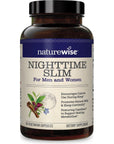 NatureWise Nighttime Slim with Capsimax - Natural Thermogenic Green Coffee Bean & Forskolin Supports Restful Sleep, Optimal Metabolic Performance [(1 Month Supply - 60 Count)