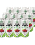 Steaz Organic Zero Calorie Iced Green Tea Raspberry 16 OZ Pack of 12