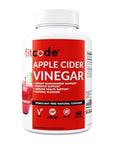 fitcode Extra Strength Apple Cider Vinegar Pills, 500mg, Natural Digestion, Detox, & Immune Support Apple Cider Powder with Cayenne Pepper for Enhanced Cleansing & Weight Loss Support, 60 Capsules