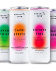 Mocktail Club Variety Pack AlcoholFree Sparkling Craft Cocktail  4x12 Oz Cans  NonGMO No Artificial Ingredients Gluten Free Vegan  Bombay Fire Havana Twist Manhattan Berry Capri Spritz