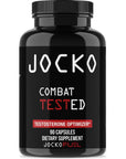 Jocko Fuel Test Booster Supplement - Natural Endurance, Stamina, & Strength Booster - Muscle Builder & Nitric Oxide Booster with Vitamin D, Zinc, & Ashwagandha Root, 90ct