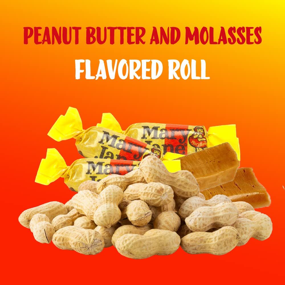 Mary Jane Candy Peanut Butter Flavored Rolls GlutenFree 2Pound Bag