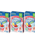 Wylers Light Singles To Go Powder Packets Water Drink Mix Strawberry Lemonade 24 Single Servings Pack of 3