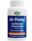 Nature's Way Air-Power, Guaifenesin Expectorant, Clears Respiratory Airways, Vegetarian, 100 Tablets