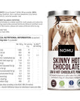 NOMU Skinny 60 Cocoa Hot Chocolate 33 servings  20 Calories only Keto Diet Drink Low GI High Protein