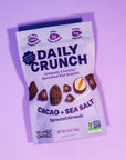 Daily Crunch Sprouted Almonds 5 Ounce Resealable Bags Cacao and Sea Salt 2 Pack Packaging May Vary  Sprouted and Dehydrated for a Unique Crunch Keto Friendly NonGMO Oil and Salt Free Vegan Healthy Snack