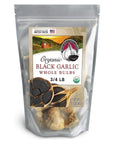 Black Garlic Organic American Whole Bulbs 12 Oz bag Aged and Fermented 120 Days