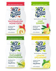 H2wOw Water Enhancer Drops ORGANIC  Natural Extracts of Real Fruit  a Hint of Organic Stevia  21oz bottles Variety 4 Pack