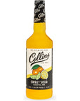 Collins Sweet and Sour Mix Made With Real Orange and Lemon Juice Classic Cocktail Recipe Ingredient Home Bar Accessories Cocktail Mixers 32 fl oz