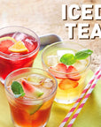 The Republic of Tea  Ginger Peach Black Iced Tea Bags 8 Large QuartSized Iced Tea Pouches Naturally Caffeinated