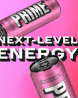 Prime Energy Drink by Logan Paul  KSI Naturally Flavored 200mg Caffeine Zero Sugar 300mg Electrolytes Vegan 12 Fl Oz per Can Strawberry Watermelon 24 Pack