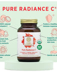 PURE SYNERGY Pure Radiance C | Organic Vitamin C Powder | 100% Natural, Whole Food, Non-GMO Supplement with Camu Camu Extract | For Immune and Collagen Support (4 oz Powder)