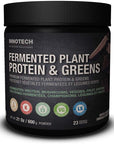 Innotech Nutrition Solutions Fermented Plant Protein & Greens Chocolate Lightly Sweetened - 600 g