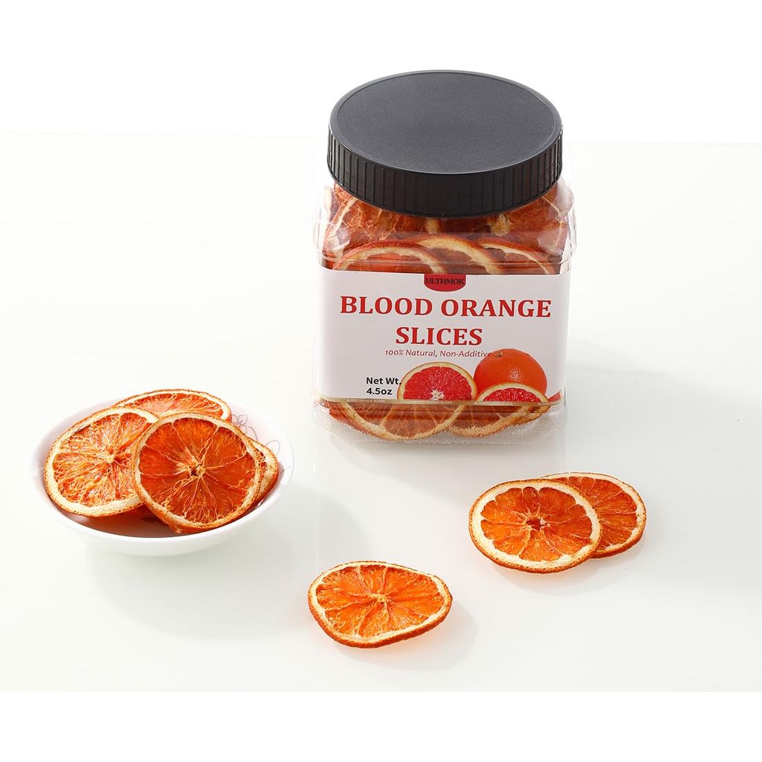 Premium Dried Blood Orange Slices45Oz128gDehydrated Blood Orange for CocktailsNO Addtives  No Sugar Added