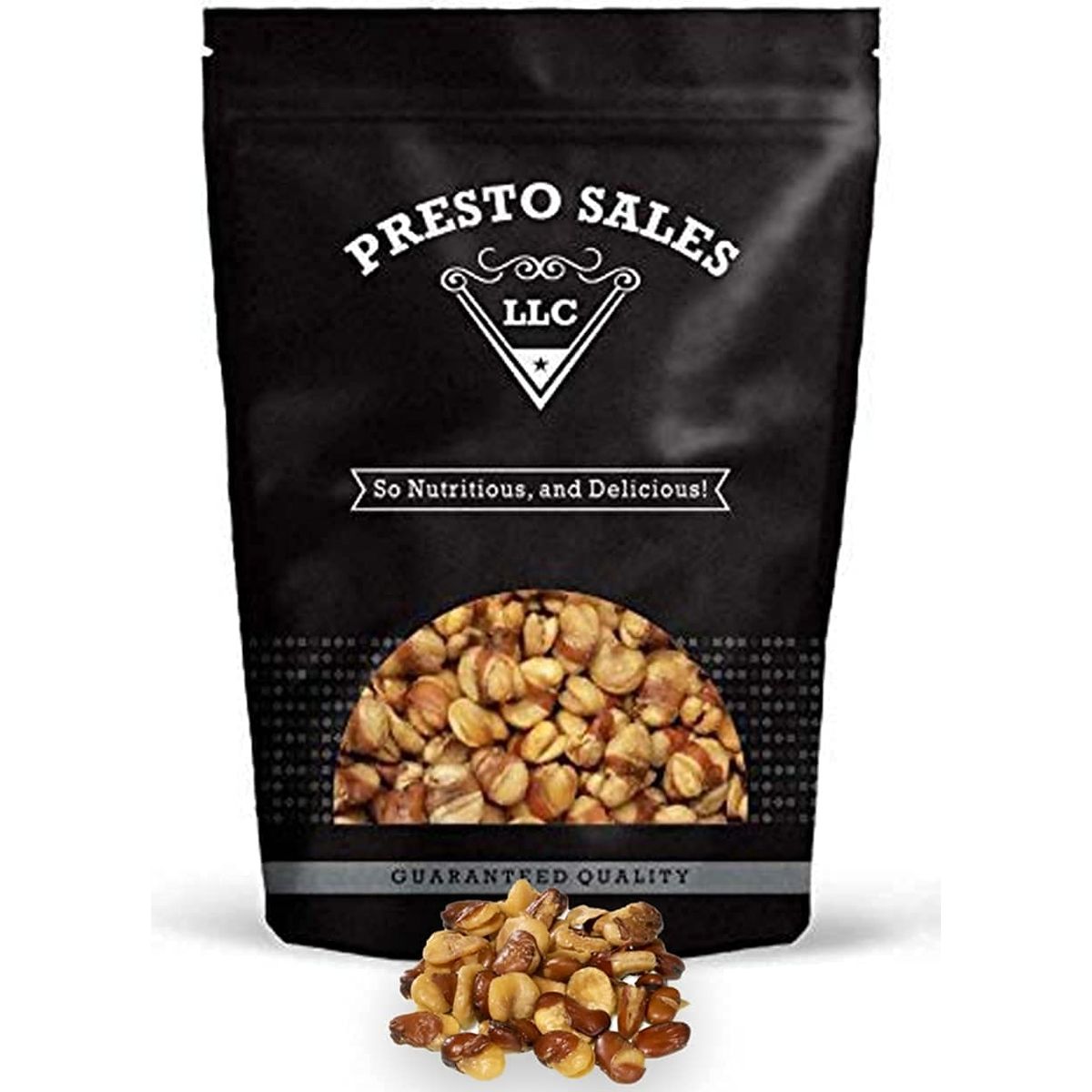 Fava  Broad Beans Fried with salt Roasted Low Sugar Low Fat MustHave Super Snack Lunchbox OnTheGo Packed in a 5 lbs 80 oz Resealable Pouch Bag for Freshness by Presto Sales LLC