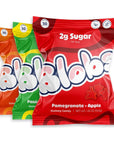 Blobs Gummy Candy  Low Sugar Healthy Gummies  Low Net Carb  Low Calorie  No Sugar Alcohols Vegan Gluten Free  Variety Snack Pack for Kids  Adults Pack of 6