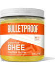 Grass Fed Ghee, 13.5 Oz, Bulletproof 100% Grass Fed, Pasture Raised Clarified Butter Fat, Keto, Paleo, Lactose Free, Casein Free, Non-GMO