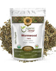 Organic Way Wormwood Herb Cut  Sifted Artemisia absinthium  Herbal Tea  European WildHarvest  Kosher  USDA Certified  Vegan NonGMO  Gluten Free  100 Raw from Albania 14LBS  4Oz