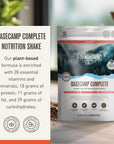 Roundhouse Provisions Basecamp Complete Nutrition Shake Disaster Prepper Plant Based Formula for Emergencies 18g of Protein  28 Essential Vitamins and Minerals MacroMicro Nutrients Rich Chocolate Flavor 3 year shelf life10 Servings