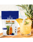 BLUE TEA  Pineapple Splash Fruit Tea  20 Tea Bags  PRIME SAVING DAY  SUPER ANTIOXIDANT  Caffeine Free  Fruity Flavor  Herbal tea  Natural Ingredients  Farm Fresh  Vegan  Ziplock Packaging