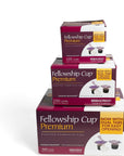 Broadman Church Supplies Premium EasytoOpen Dual Tab Prefilled Communion Fellowship Cup 100 Concord Grape Juice blend and Wafer Set 100 Count