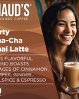 Mauds Espresso Chai Tea Pods Single Serve 18ct  Dirty ChaCha Chai Tea Latte K Cups  100 California Blended Tea Leaves  Recyclable Pods Solar Energy Produced Compatible with Keurig K Cups Maker