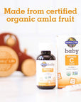 Garden of Life Baby Vitamin C Drops for Infants and Toddlers, Organic Whole Food Liquid Vitamin C 45mg Immune Support for Babies from Amla Fruit, Citrus Flavor, Vegan & Gluten Free, 56 mL (1.9 fl oz)