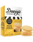 Dewey's Bakery Meyer Lemon Cookie Thins | No Artificial Flavors, Synthetic Colors or Preservatives | Baked in Small Batches | 9oz (Pack of 1)