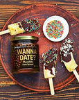 Wanna Date Chocolate Date Spread Vegan Paleo Friendly GlutenFree DairyFree NonGMO No Added Sugar Low Calorie Kosher Certified Healthy Sugar Substitute Sugar Free Alternative 2 Jars