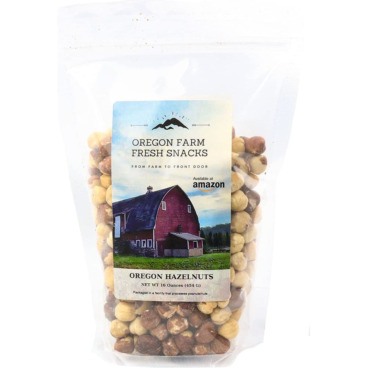 Oregon Farm Fresh Snacks Natural Hazelnuts Roasted  Lightly Salted Hazelnuts Snacks for a Sweet Buttery Flavor  Healthy Hazelnuts Perfect for Snacking  Oregon Hazelnuts 16oz