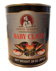 Chefs Quality Whole Baby Clams 28 Oz 2 Pack