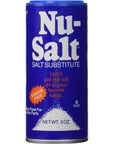 Nu-Salt Sodium-Free Salt Substitute (3 Pack) Contains Potassium Chloride, Table Salt Alternative, Vegan, Good for Chips, Pretzels, French Fries, Popcorn Seasoning, 3oz Shaker Bottle