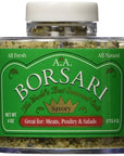 Borsari Savory Seasoned Salt Blend - Gourmet Sea Salt With Fresh Herbs and Spices - Gluten Free All Natural Keto Friendly All Purpose Seasoning With Thyme and Lavender - 4 oz Shaker Bottle