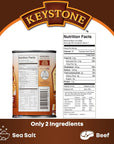 Keystone Meats All Natural Canned Beef Ground 14 Ounce