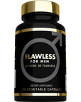 FLAWLESS FOR MEN: Be Ready Male Fiber Supplement | Support Gut Health with Psyllium Husk, Flax & Chia Seeds for Relief of IBS Symptoms | Digestive Cleanliness | 120 Vegan Capsules