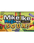 Mike and Ike Candy Mega Mix Sour 5oz Theater Box Pack of 12