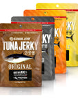 Kaimana Ahi Tuna Fish Jerky  Premium Protein  Rich In Omega3s  All Natural  Wild Caught Tuna Jerky Made in Hawaii USA 4 Pack Variety Bundle