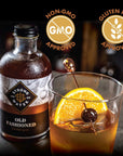 Strongwater Old Fashioned Mix  Makes 32 Cocktails  Handcrafted Old Fashioned Syrup with Bitters Orange Cherry Organic Demerara Sugar  Craft Cocktail Mixer Just Mix with BourbonWhiskey  1 Pack