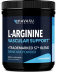 L Arginine Powder | L-Arginine L-Citrulline Organic Beet Root and S7 Plant-Based Ingredients for Pre Workout and Post Workout | Nitric Oxide Supplements for Men & Women | Unflavored L-Arginine Powder