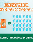 Crush Orange Liquid Water Enhancer  New Better Taste 4 Bottles Makes 96 Flavored Water Drinks  Sugar Free Zero Calorie