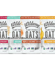 Wildway Organic Rolled Oats GlutenFree GlyphosateFree PlantBased Protein Breakfast Cereal Snacks with Sustainable NonGMO Planet Friendly Organic Oats 9 oz Original