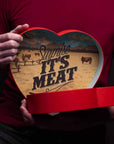 Jerky Heart  Includes 14 Delicious Beef Jerky Snacks With Flavors Like Habanero and Honey Bourbon  In A Delightfully Surprising HeartShaped Box