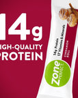 ZonePerfect Protein Bars 14g Protein 17 Vitamins  Minerals Protein Snack Cinnamon Roll 20 Bars