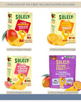 Solely Fruit Gummies Variety Pack of 4 Bundle - 1 of each flavor (Organic Mango, Mango and Orange, Mango and Guava, Mango and Passion Fruit) 13 oz total No Added Sugar Vegan Organic Whole Dried Fruit Snacks