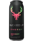 Bucked Up Energy Drink 300mg Strawberry Kiwi 12 CT